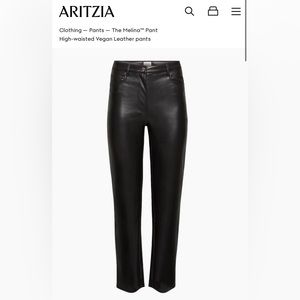 Aritizia Melina black pant size 4